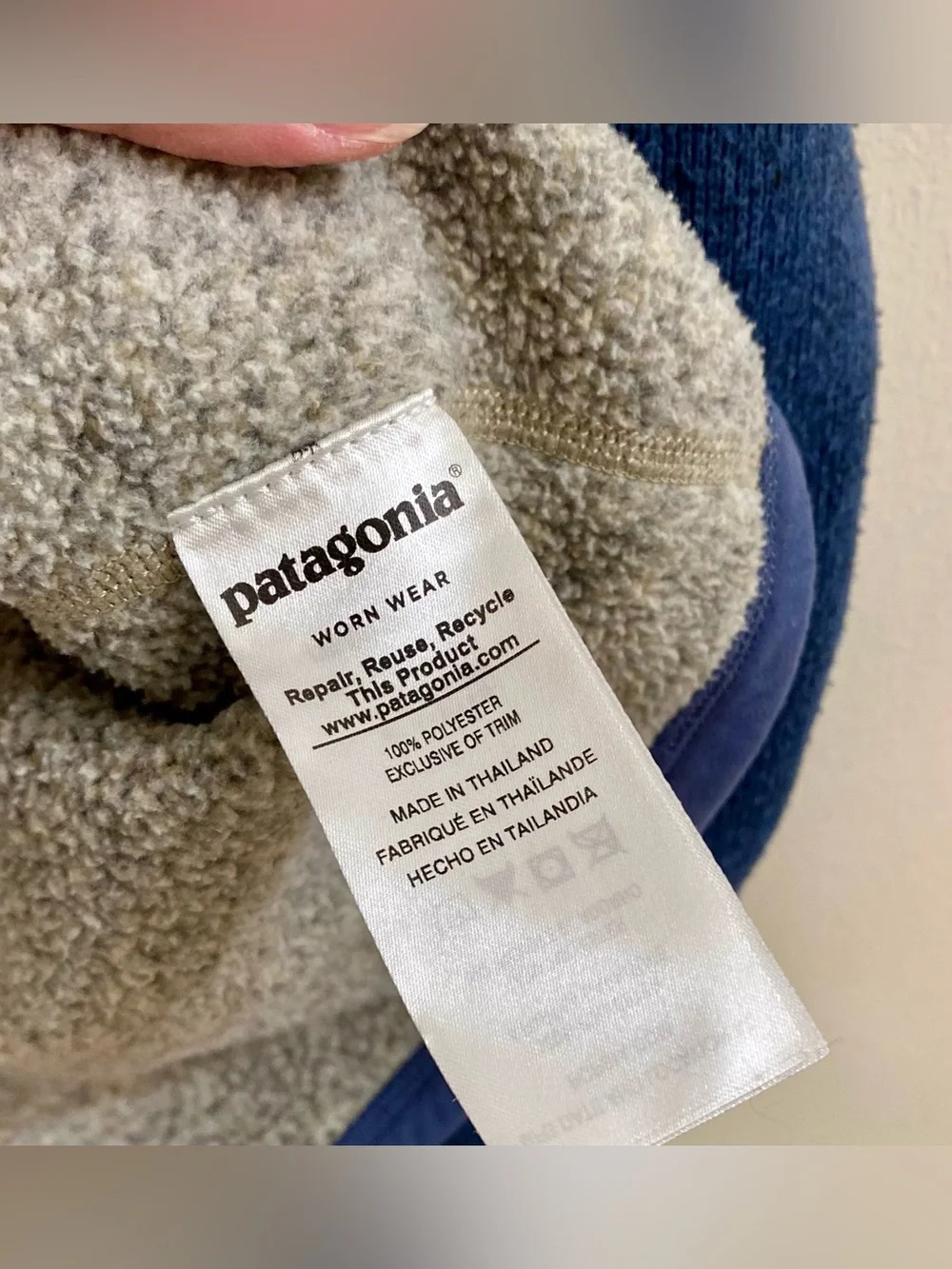 Patagonia Men's Better Sweater 1/4‎ Zip Fleece Pullover Grey Blue Sz L Outdoors